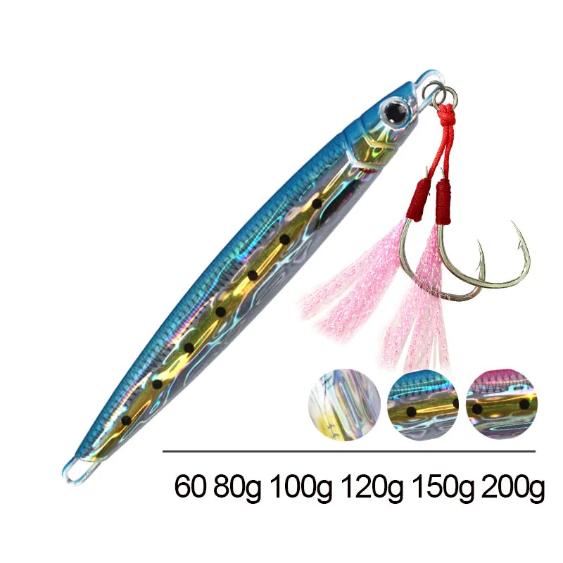 Jig Head Lure - 60g-200g 3D-print majorcraft kunstmatige verticale lepel