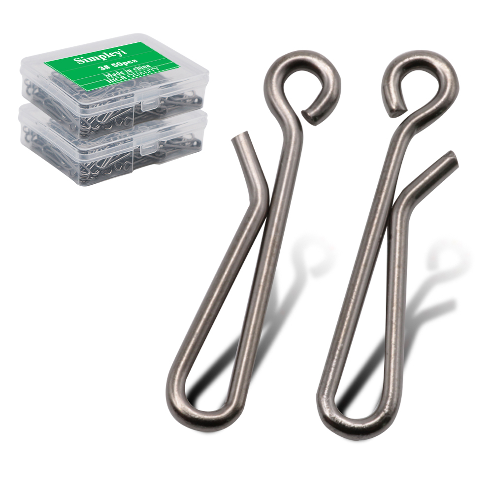 Fishing Equipment Box - 50 Stks/doos Lager Slot Rolling Swivel