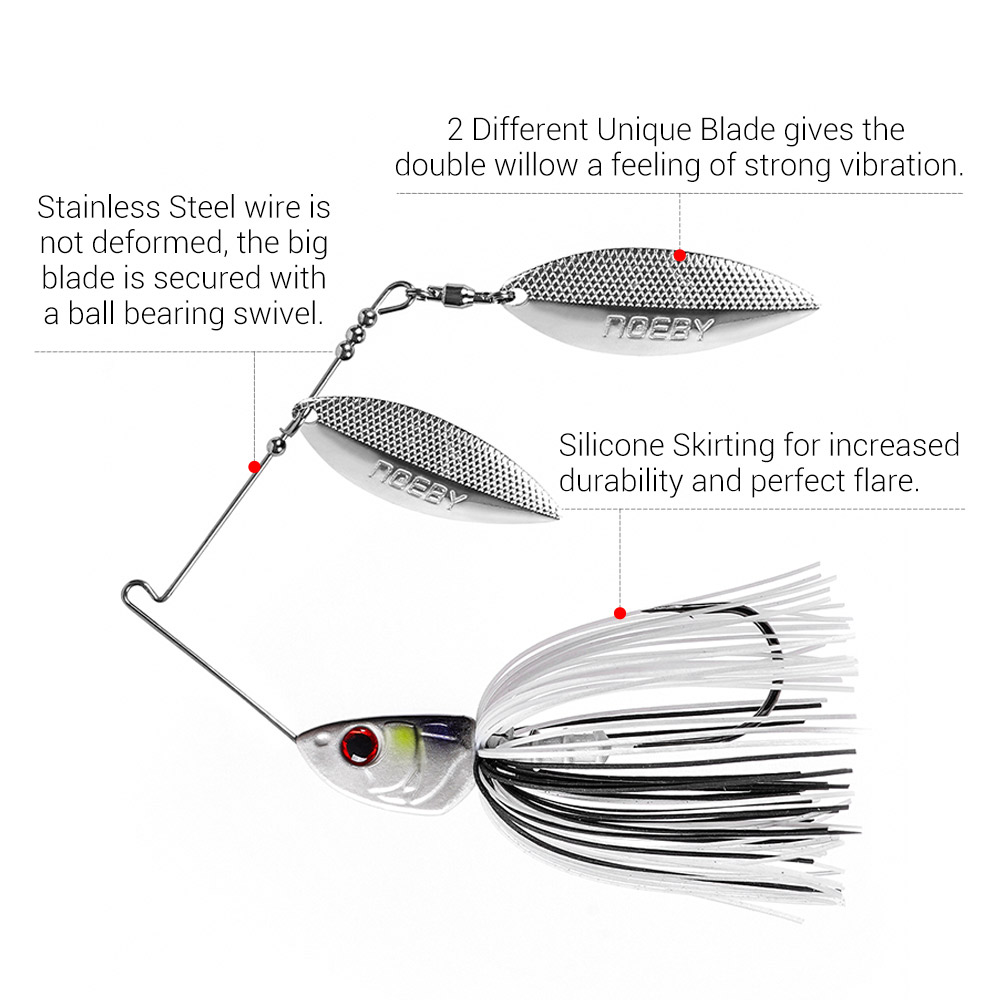 Noeby Spinnerbait 10.5g 14g 21 - Jig Head Lure recensie en prijs
